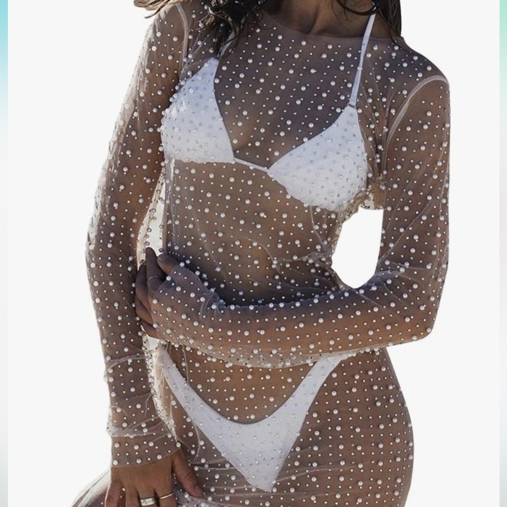 Pearl bathing suit  cover medium